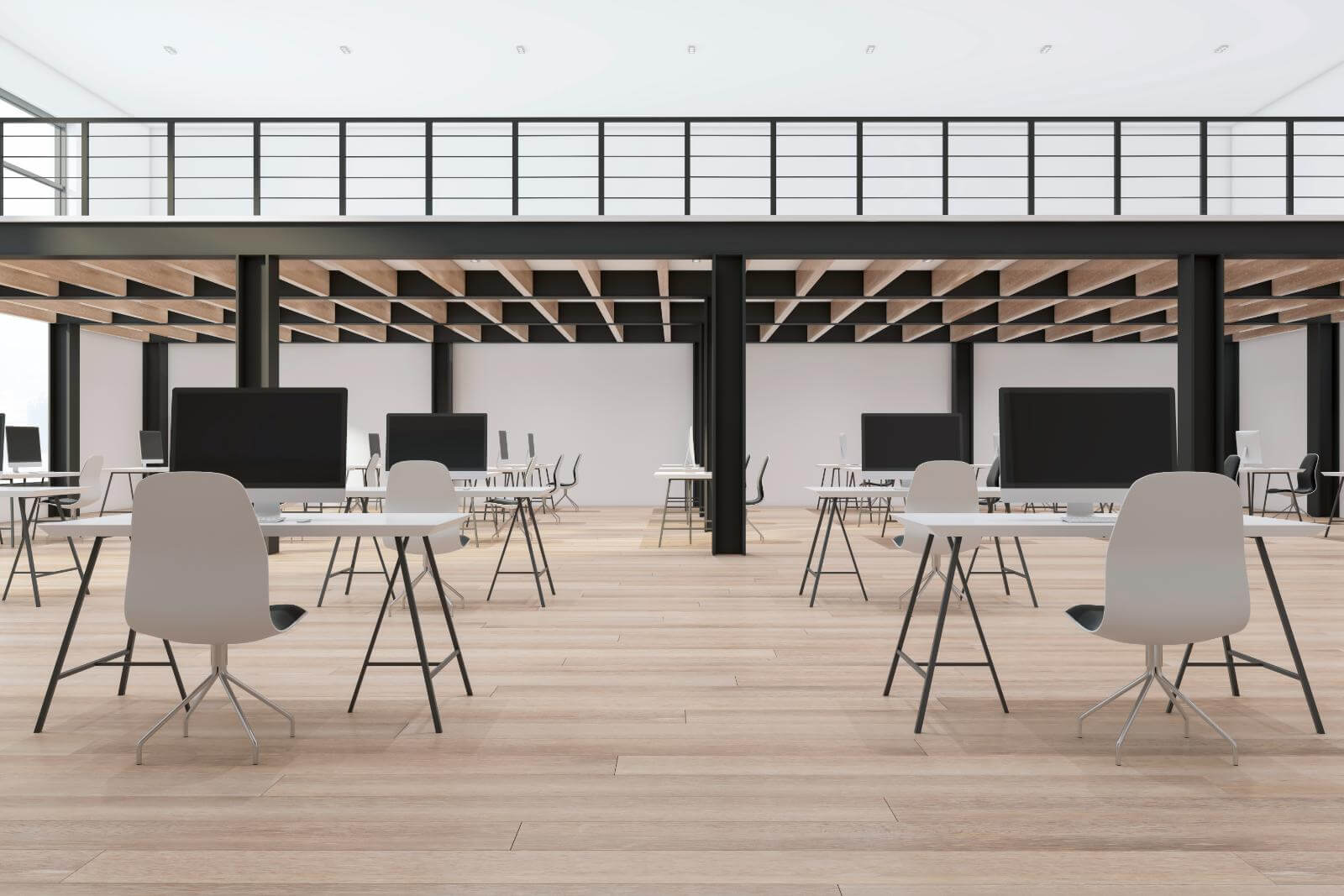 Office mezzanine flooring